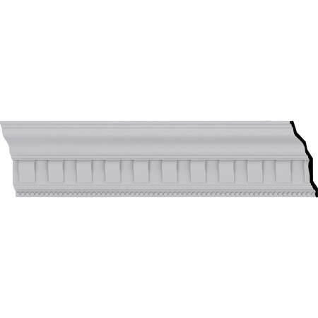 Ekena Millwork 7 1/4"H x 5"P x 8 5/8"F x 94 1/2"L, (2 3/4" Repeat), Nouveau with Bead Crown Moulding MLD07X05X08NO